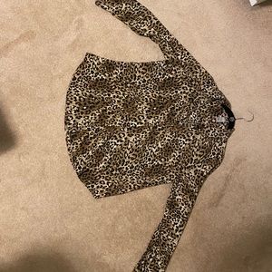 H&M Cheetah Print Blouse